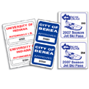 Weatherproof Die-Cut Labels with Consecutive Numbers